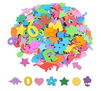 Scrapbooking Autocollants Multicolores Mousse Stickers pour Enfants Formes Assorties Autocollants en Gommettes pour Bricolage Artisanat DIY Décoratio 300 Pièces