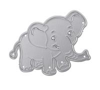 Scrapbooking dies de decoupe Cadre éléphant Cutting Dies pochoirs Matrices de découpe Bricolage (H)