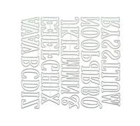 Scrapbooking dies de decoupe,Dies Chiffres Alphabet Matrices de Découpe, Lettre en Métal Scrapbooking, Pochoirs de Coupe en Acier au Carbone, pour Scrapbooking, Papier Photo, Cartes, Loisirs Créatifs