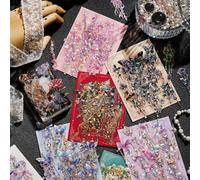 Scrapbooking Stickers Kit de 120 pièces, papier pour Scrapbooking, autocollants décoratifs, accessoires pour Scrapbook Agenda de bricolage, matériel Scrapbook pour album journaux de voyage Bullet