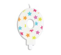 Bougie d'anniversaire chiffre 0 or G