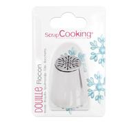 Scrapcooking 1794 Douille Flocon en INOX Ø2,4 x Ø3,5 x H3,8, Gris