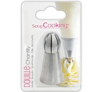 Scrapcooking 1799 Douille pour Chantilly en INOX Ø2,3 x Ø3 x H6 cm