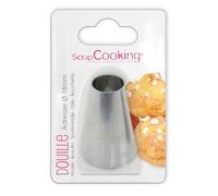 ScrapCooking Douille 1800 – Inox argent 18 mm – Choux et éclairs