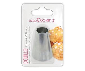 Scrapcooking 1800 Douille Inox Argent 18mm, Choux et Éclairs