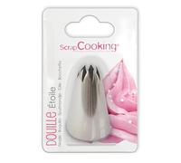Scrapcooking 1802 Douille Etoile Inox Argent 14 x 10,8 x 3,2 cm, Étoile