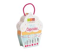 Scrapcooking 1825 Boite - Déco Cupcake 6 Douilles, Acier Inoxydable, Multicolore, 18,3 x 14 x 4 cm