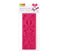 Scrapcooking 3440 Nœuds Moule Pâte Silicone Rose 21,7 x 9,5 x 0,8 cm