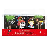 ScrapCooking Bougies d'anniversaire 5000 Pirates – Set de 8 Paraffine Multicolore 10,5x10x2 cm