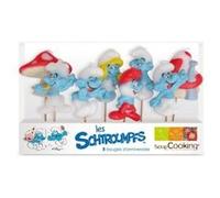 Scrapcooking - 8 bougies "Schtroumpfs" G