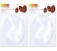 Scrapcooking 9470 Blister Chocolat Œuf Moule Blister/PVC Blanc 13 x 8,5 cm (Lot de 2)