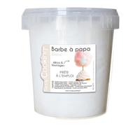 ScrapCooking - Barbe à Papa Blanche en Pot 35 g - Prête à Déguster - Sans Machine Ni Appareil - Effet Nuage - Fourrage & Décoration Pâtisseries - Coloris Blanc - 8575