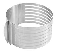 SCRAPCOOKING 1913 Cercle à Génoise Extensible, Acier Inoxydable, Inox, 16cm x 20cm x 8.5cm