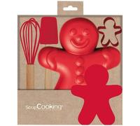 SCRAPCOOKING Coffret ustensiles - Bonhomme pain d'épices
