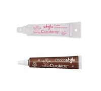 Colle alimentaire en tube + Stylo chocolat Scrapcooking