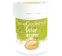 ScrapCooking - Color’ Arôme Vert Pistache 10 g - Colorant Alimentaire en Poudre Pistache - Ingrédient Pâtisserie pour Gâteaux, Macarons, Entremets, Yaourts, Pâtisserie - Fabriqué en France - 4055