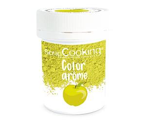 ScrapCooking - Color’ Arôme Vert Pomme 10 g - Colorant Alimentaire en Poudre Saveur Pomme - Ingrédient Pâtisserie pour Gâteaux, Macarons, Entremets, Yaourts, Pâtisserie - Fabriqué en France - 4056