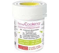 SCRAPCOOKING Colorant alimentaire en poudre Vert Citron 5 g *