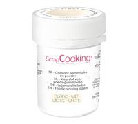 Scrapcooking Colorant Artificiel en Poudre Blanc 5 g, 4046, 5.50 x 4 x 4