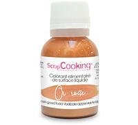 ScrapCooking - Colorant de Surface Liquide Or Rose - Colorant Alimentaire Pink Gold - Pour Pâtisseries, Biscuits, Macarons, Chocolats, Entremets, Gâteaux & Pâte à Sucre - Noël, Anniversaire - 4241