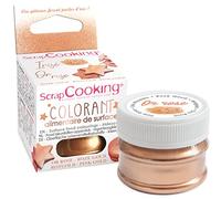 ScrapCooking - Colorant de Surface Rose Doré Irisé - Colorant Alimentaire Poudre Cuivré Or Rose - Pour Pâtisseries, Biscuits, Macarons, Chocolats & Pâte à Sucre - 4074