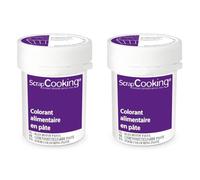 ScrapCooking Colorant en Pâte Aubergine 20 g (Lot de 2)