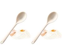 ScrapCooking - Cuillère en Silicone - 27,3 x 5,4 cm - Résiste Hautes Températures & Ne Raye Pas - Cuillère pour Cuisine & Pâtisserie - Vert d’Eau - 5280 (Lot de 2)