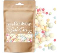 ScrapCooking - Décors Sucrés Bubble Multicolores 70g - Perles en Sucre Colorées - Décoration Pâtisserie, Desserts, Gâteaux, Biscuits, Cupcakes, Anniversaire - Sprinkles Boules - 7410