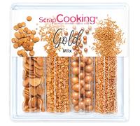 Mix de décors sucrés dorés 62 g Scrapcooking