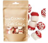 ScrapCooking - Décors Sucrés Gros Champignons 25 g - Décorations Alimentaires Pâtisserie - Décors Sucrés Comestibles - Sprinkles - Pour Desserts, Gâteaux, Bûches - Noël, Anniversaire - 7469