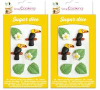 Scrapcooking Décosucres Tropical 23 g - Décorations Sucrées Pâtisserie (Lot de 2)