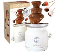 ScrapCooking - Fontaine à Chocolat - Tour 3 Étages en Inox & Maintien au Chaud - Design Vintage - Machine Fondue Chocolat Électrique - Idée Cadeau Pâtisserie Cuisine - 3897