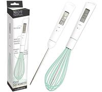 Fouet et thermomètre 2 en 1 pour pâtisserie Blanc G