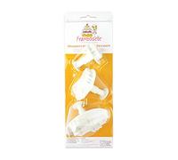 ScrapCooking Framboiselle FRA8803 3 Découpoirs Ejecteurs Papillons Plastique Blanc 26x9.5x7.5 cm