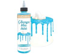 ScrapCooking - Glaçage Bleu Irisé Prêt à l’Emploi 140 g - Séchage Rapide - Nappage Pour Pâtisseries, Gâteaux, Biscuits, Desserts, Dripcake - Effet Rose Brillant - 4714