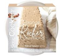 ScrapCooking - Glaçage Rocher Chocolat Blond 400 g - Croquant Amandes-Noisettes - Facile & Pratique - Préparation pour Gâteau, Pâtisserie, Buche de Noël, Cake, Entremet - 4628