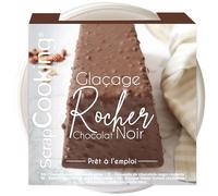 ScrapCooking - Glaçage Rocher Chocolat Noir 400 g - Croquant Amandes-Noisettes - Facile & Pratique - Préparation pour Gâteau, Pâtisserie, Buche de Noël, Cake, Entremet - 4625
