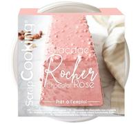 ScrapCooking - Glaçage Rocher Chocolat Rose 400 g - Croquant Amandes-Noisettes - Facile & Pratique - Préparation pour Gâteau, Pâtisserie, Buche de Noël, Cake, Entremet - 4629