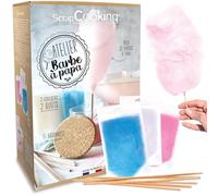 ScrapCooking - Kit Atelier Barbe à Papa - Avec 3 Préparations Sucre Barbe à Papa & 15 Bâtonnets - Saveur Cola & Barbe à Papa - Pour Machine à Barbe à Papa - 3792