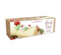 ScrapCooking - Kit Bûche de Noël Roulée - Accessoires Pâtisserie avec Tapis Silicone, Douilles en Inox & Poches Patissières - Recette Dessert de Noël Bûche Vanille Framboise 1934