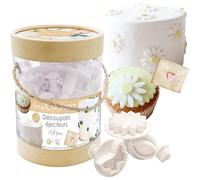 ScrapCooking - Kit de 27 Découpoirs avec Éjecteurs - 9 Formes & 3 Tailles : Étoile, Cœurs, Feuilles, Fleurs, Carrés, Ronds - Tampons Poussoirs - Emporte-Pièces pour Décoration Pâtisserie - 2015