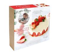 ScrapCooking - Kit Fraisier - L'Atelier de Roxanne - Coffret Pâtisserie Gâteau - Avec Cercle Haut Rond, Poche à Douille, Support & Ingrédients - 99978ADR, Clair