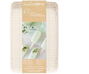 ScrapCooking - Kit Grille de Refroidissement & Glaçage 30 x 40 cm - Plaque Cuisson Pâtisserie - Idéal Décoration Gâteaux, Donuts, Glaces, Cookies - Accessoire Pâtisserie - 2106
