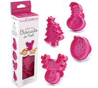 Kit de découpoirs pour biscuits - SCRAPCOOKING - 2031 - 4 formes - Plastique - Non compatible lave-vaisselle