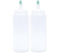 ScrapCooking - Lot de 2 Flacons Squeezers 180 ml - Pour Sauces Chocolat Ketchup Moutarde Vinaigrette Glaçages - Idéal Crêpe Art & Pancakes - Plastique Alimentaire Flexible - Bouteille Cuisine - 5164