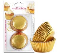 Caissettes de présentation dorées - +/- 48 caissettes - Blanc - Contemporain - Design