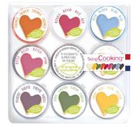 SCRAPCOOKING Lot de 9 mini-colorants en poudre Naturels *