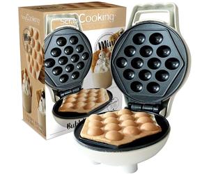 ScrapCooking - Mini Bubble Waffle Factory - Machine à Gaufres Bulles - Plaque Chauffante Anti-Adhérente - Appareil à Gaufres - Idée Cadeau Pâtisserie Cuisine - Recette Incluse - 3881