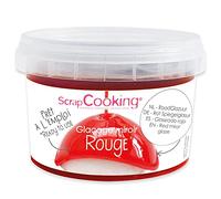 ScrapCooking - Mix Glaçage Miroir Rouge 300g - Préparation Facile & Pratique - Ingrédient pour Pâtisseries, Desserts, Buches de Noël, Entremets, Mousses, Gâteaux - Cake Design - 4652