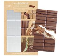 ScrapCooking - Moule 3 Tablettes de Chocolat Dubai - Pour Tablettes Fourrées - Moule Épais Transparent Réutilisable - Qualité Professionnelle - Pâtisserie - 6754